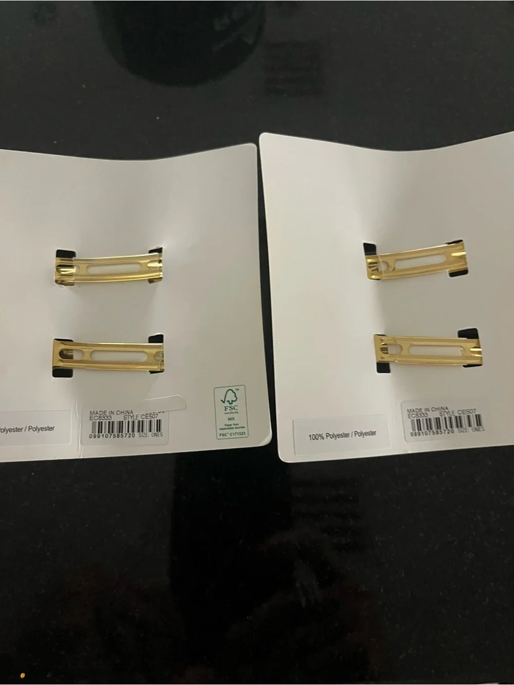 J. Crew Black Velvet Bow Hair Clips - Set of 2
